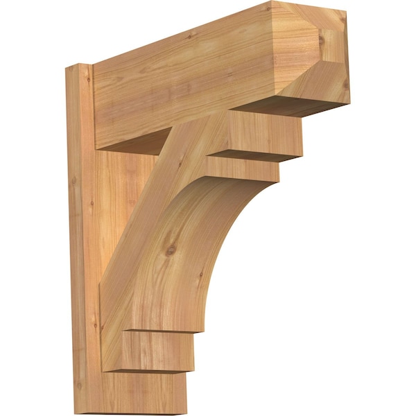 Ekena Millwork Merced Smooth Craftsman Outlooker, Western Red Cedar, 7 1/2"W x 22"D x 22"H OUT08X22X22MRC04SWR - main